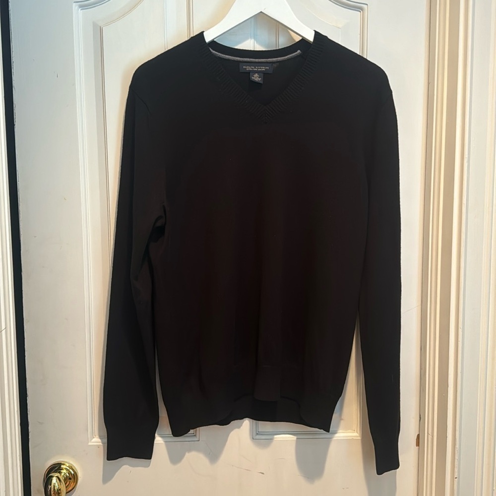 Banana Republic 100% merino wool Black